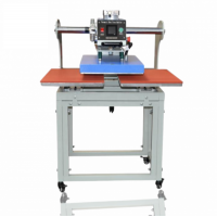 Máy ép nhiệt khí nén 2 mâm kéo đầu 33x45