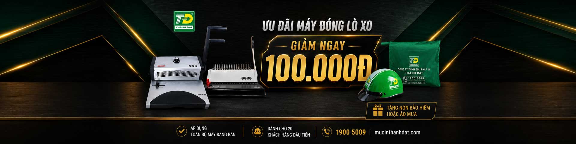 BAnner KM máy dong lo xo
