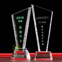 Cúp Vinh Danh Pha Lê Cạnh Khắc Hoa Văn TD-96