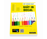 Giấy In Decal A4 Đế Trắng In Ảnh