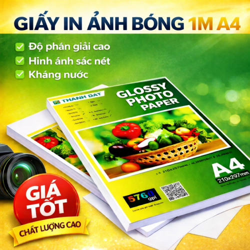 Giấy In Ảnh 1 Mặt Khổ A4