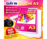 Giấy Couche Khổ A3 Các Định Lượng