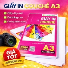 Giấy Couche Khổ A3 Các Định Lượng