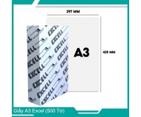 Giấy EXCEL A3 ĐL 70gsm, 80gsm Ram 500 tờ, giá rẻ nhất