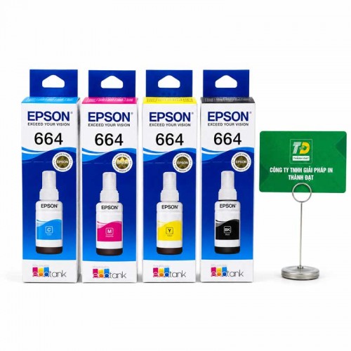 Mực In Epson 664 Chính Hãng 70ml Cho Máy In Epson L100 L200 L300