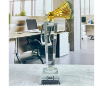 Cúp Vinh Danh Pha Lê Cầu Lông TD-153