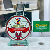 Kỷ Niệm Chương Thuỷ Tinh Tròn In Hình - KNC 018