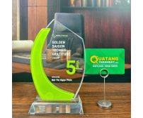 Kỷ Niệm Chương Pha Lê Sen Xanh TD-36