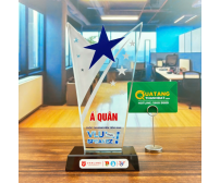 Kỷ Niệm Chương Thuỷ Tinh Sao Chữ V TD-66