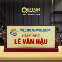 Bảng Chức Danh Gỗ INOX – BCD5