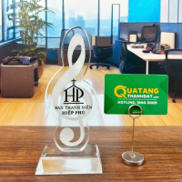 Cúp Thuỷ Tinh Nốt Nhạc TD-110