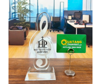 Cúp Thuỷ Tinh Nốt Nhạc TD-110