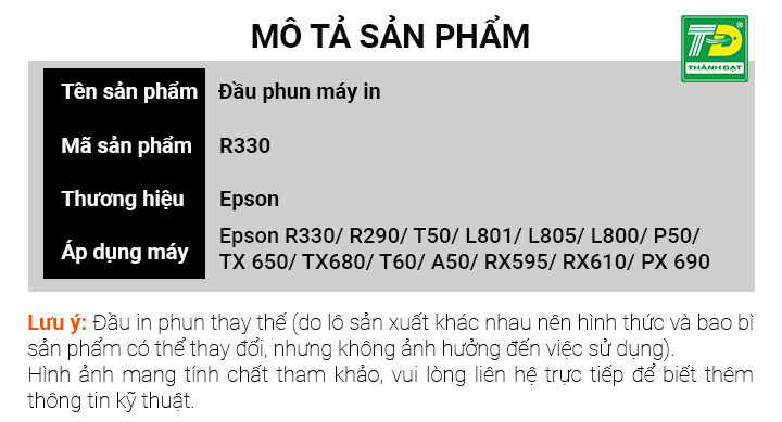 Đầu phun máy in khổ A4