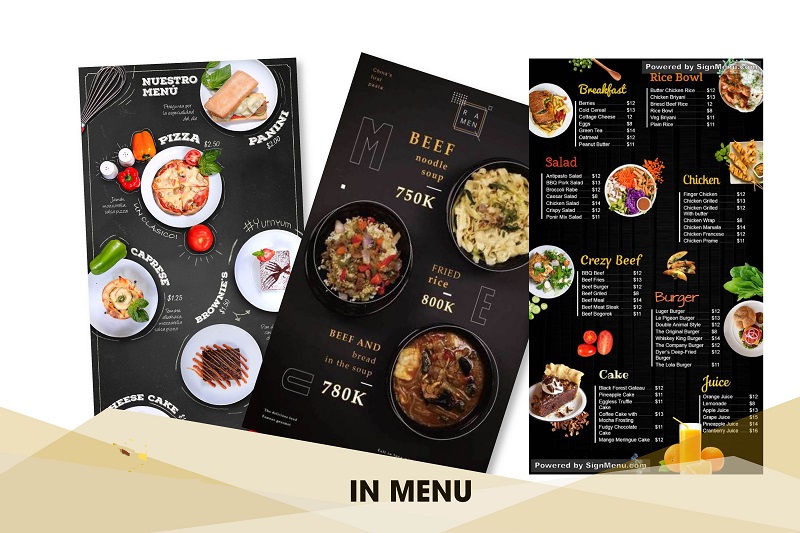 Tại sao nhà hàng, quán cafe nên in Menu?