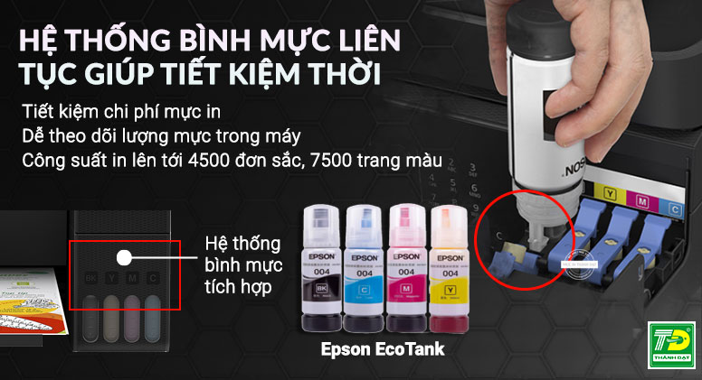 Máy in phun màu Epson EcoTank L5190