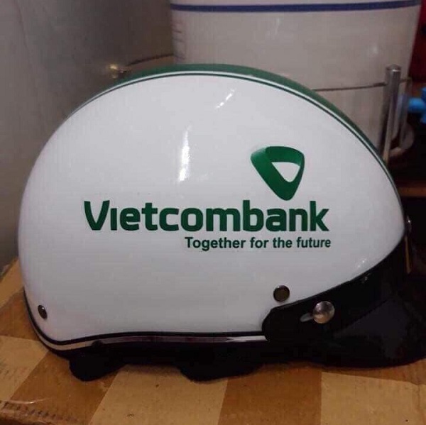 Nón bảo hiểm nửa đầu Vietcombank