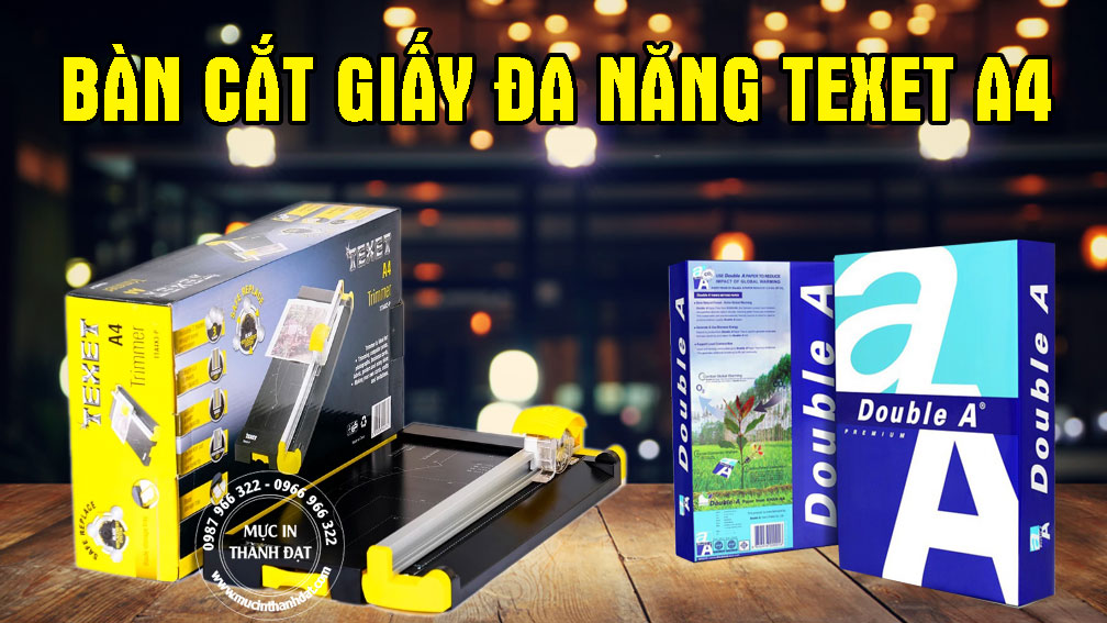 Bàn Cắt Giấy Texet TTA4X3-P 3 Lưỡi Dao Đa Năng