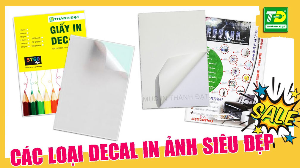 Địa Chỉ Bán Các Loại Giấy Decal A4 Uy Tín