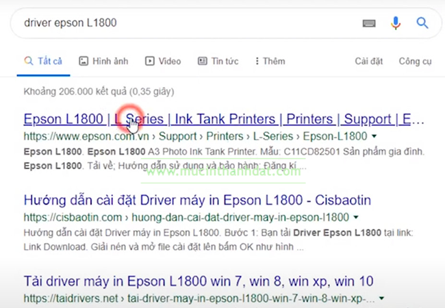 Tôi không có đĩa cài driver máy in Epson L310, có cách nào để tải driver về từ internet không? 
