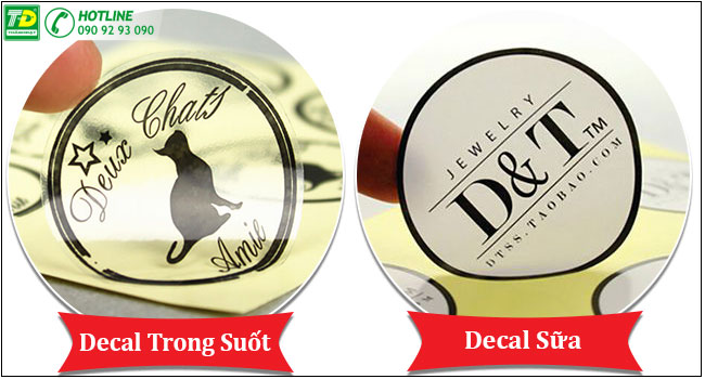 Decal trong suốt - Decal sữa (1)