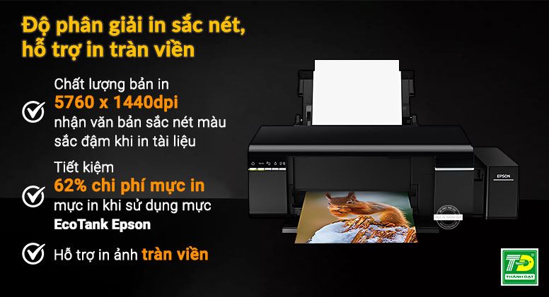 Máy in phun Epson L805 Wi-Fi Photo Ink Tank Printer 