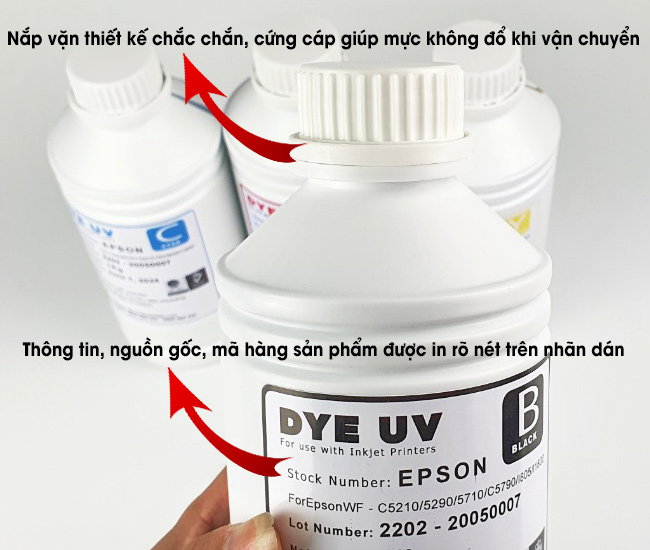 mực Dye UV Epson C5210, C5290, C5790